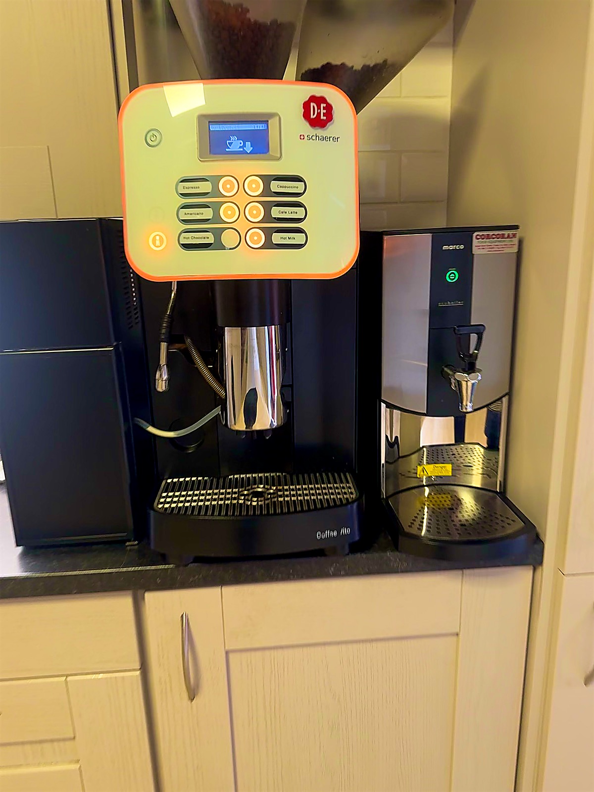 The free tea and coffee station at Island Entertainment Centre Tralee