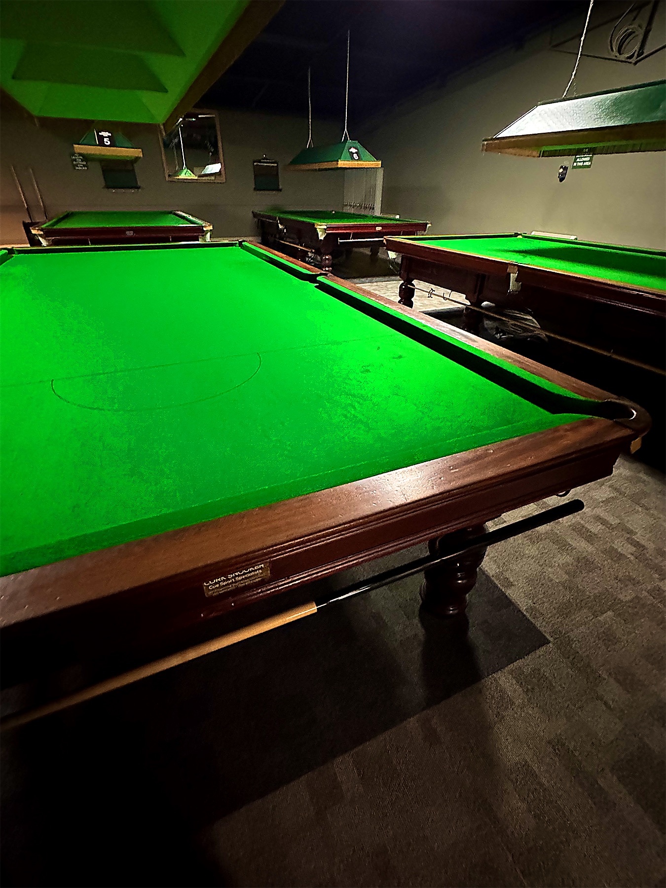 The snooker room at Island Entertainment Centre Tralee